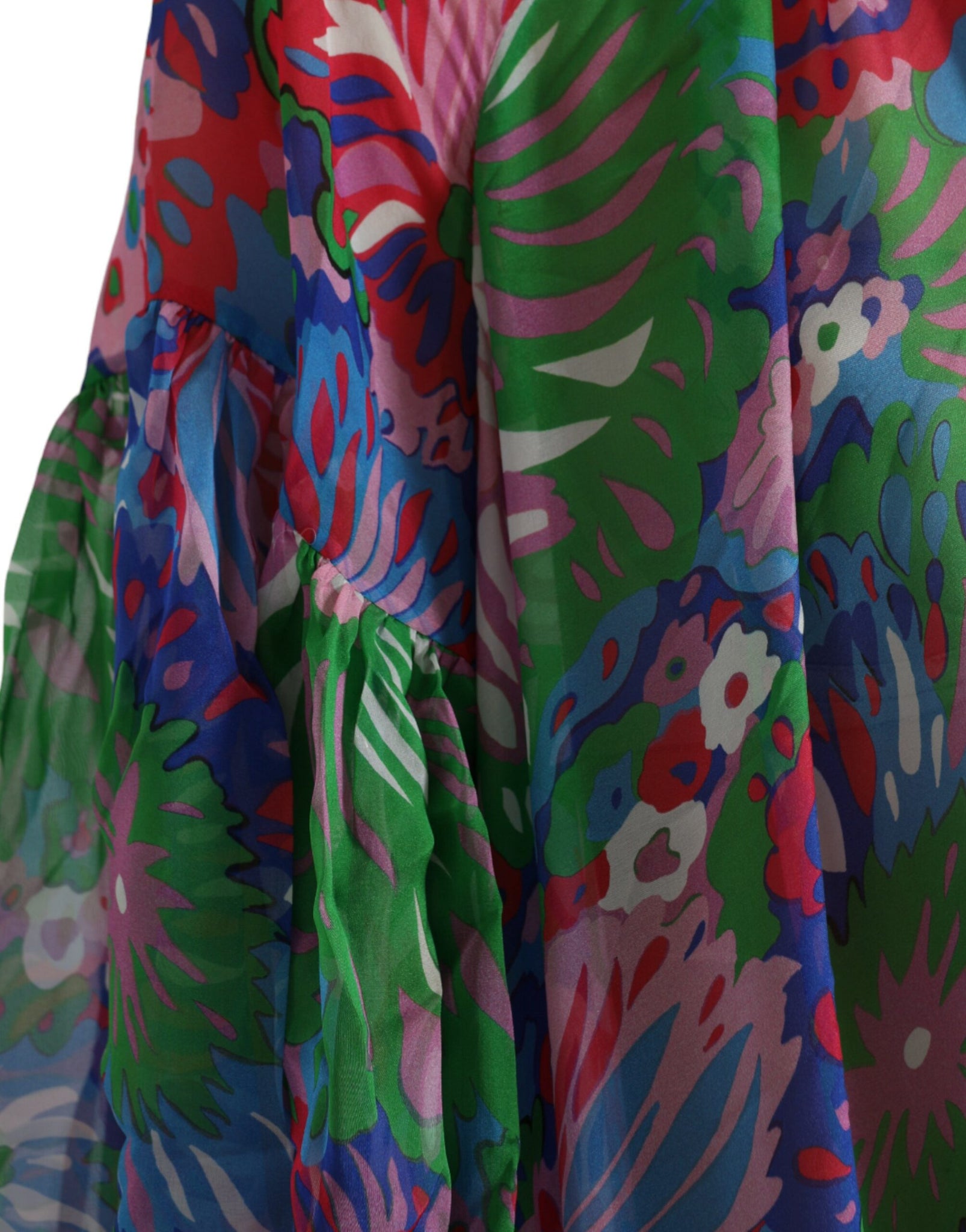Dolce & Gabbana Multicolor Floral Silk Kaftan Maxi Dress (Copy)