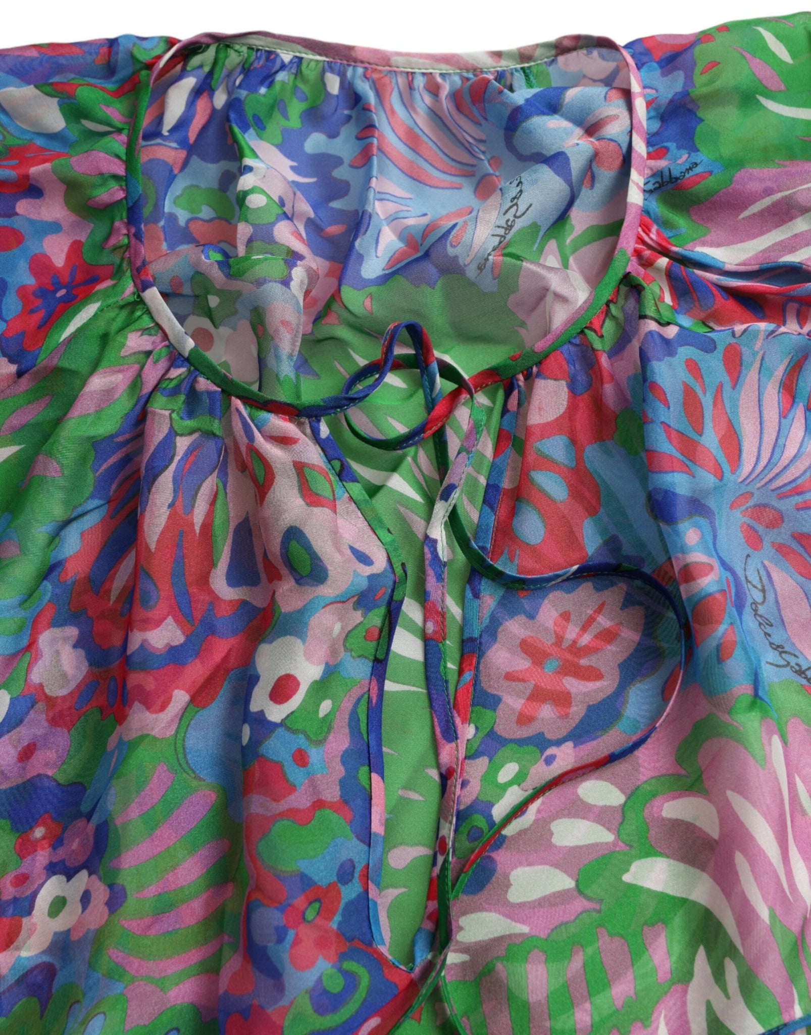 Dolce & Gabbana Multicolor Floral Silk Kaftan Maxi Dress (Copy)