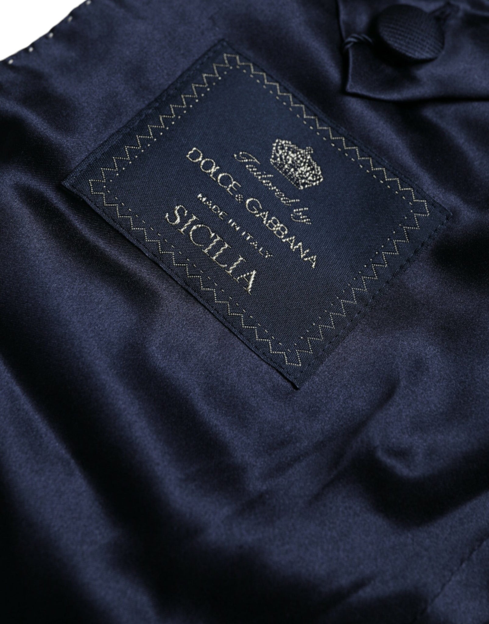 Dolce & Gabbana Gold SICILIA Jacquard Single Breasted Coat Blazer