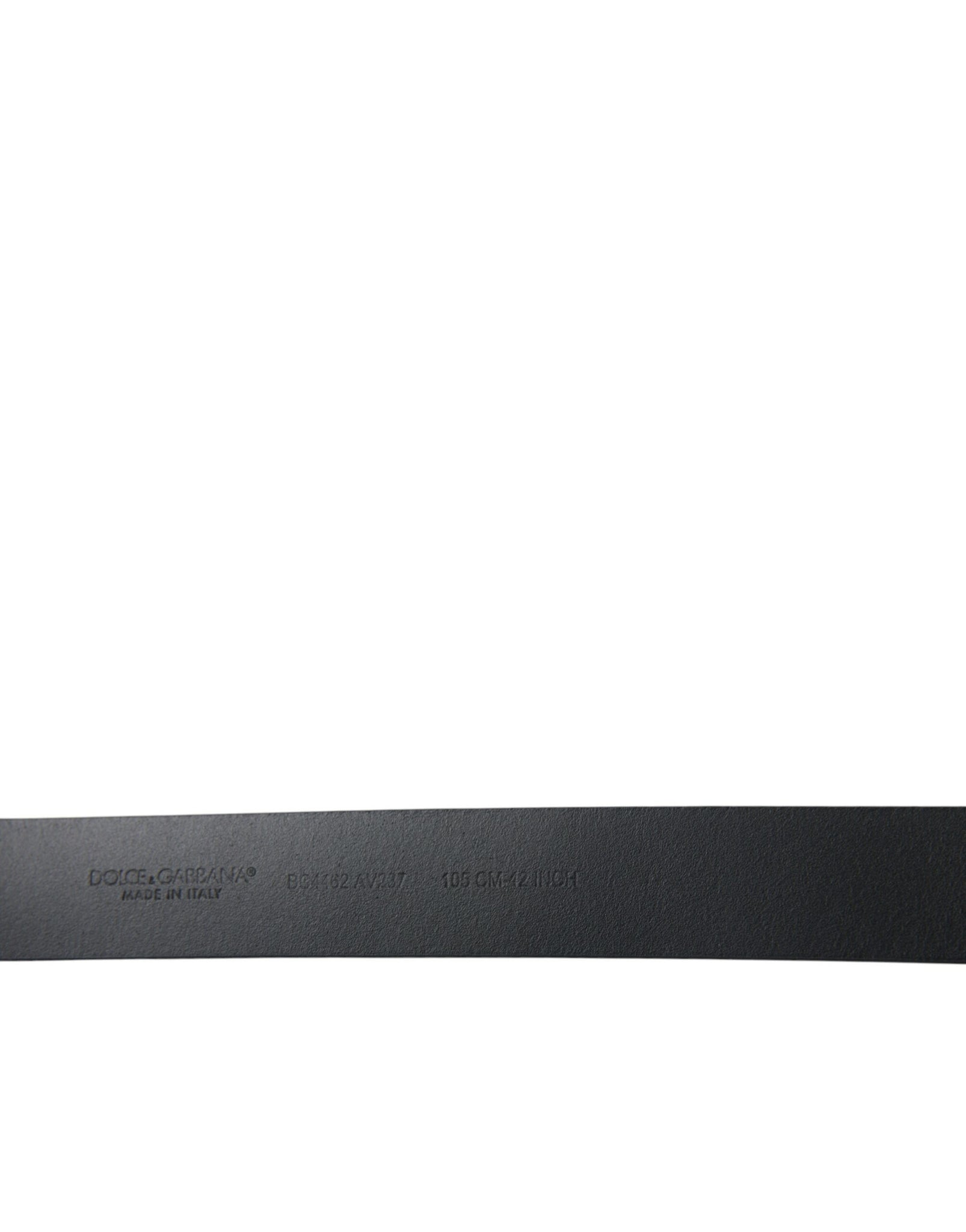 Dolce & Gabbana Blue Leather Metal Logo Buckle Belt Men