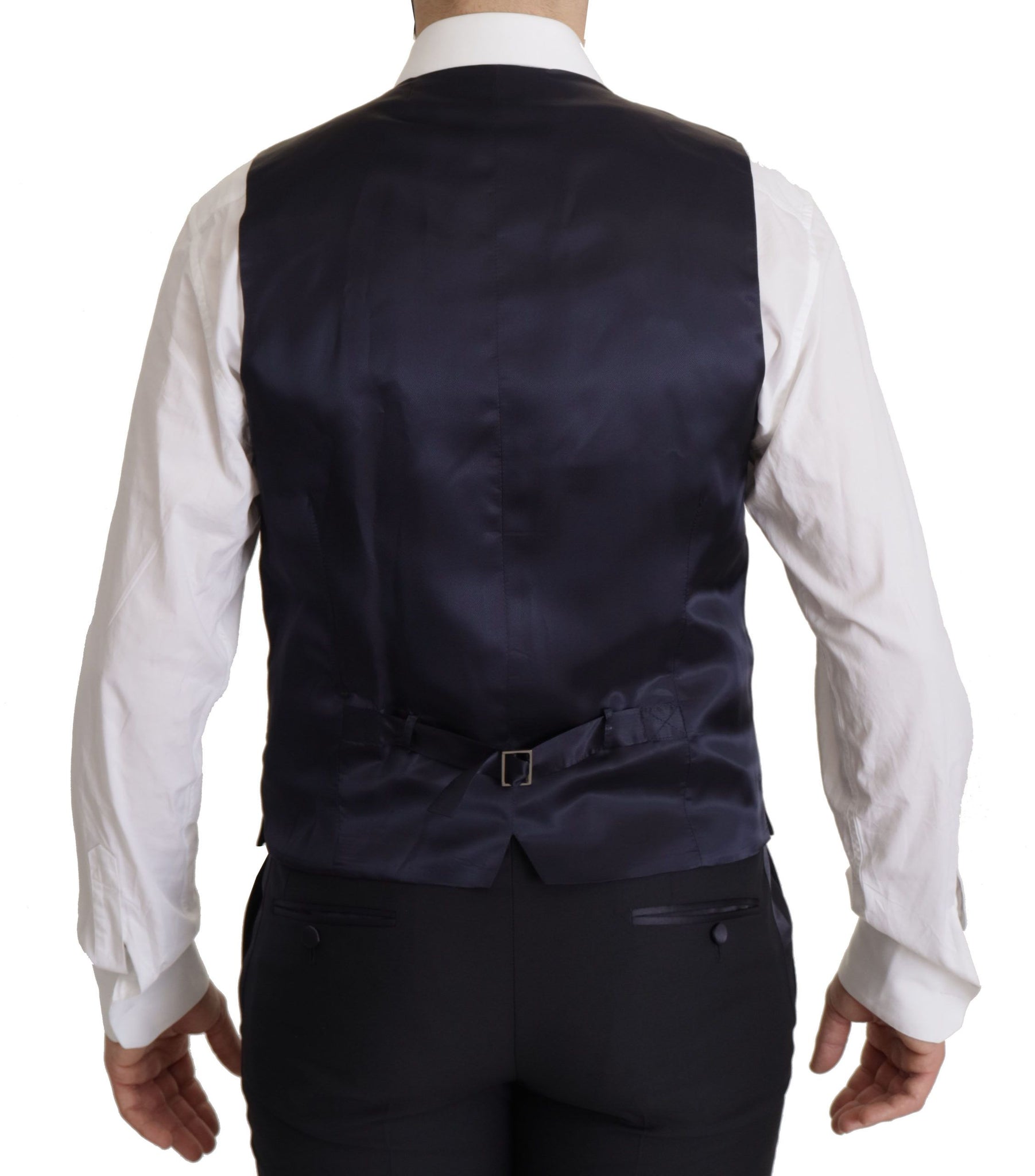 Black Virgin Wool Formal 3 Piece Suit