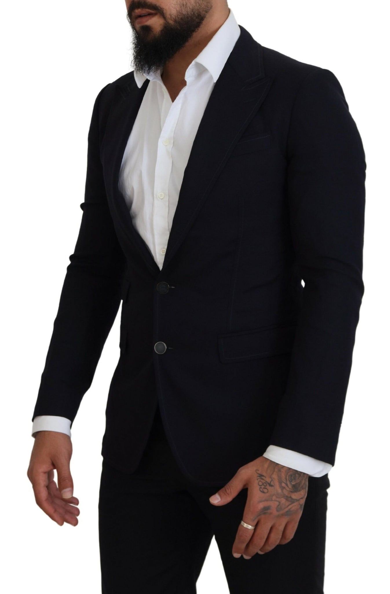 Black Wool Formal Taormina Blazer