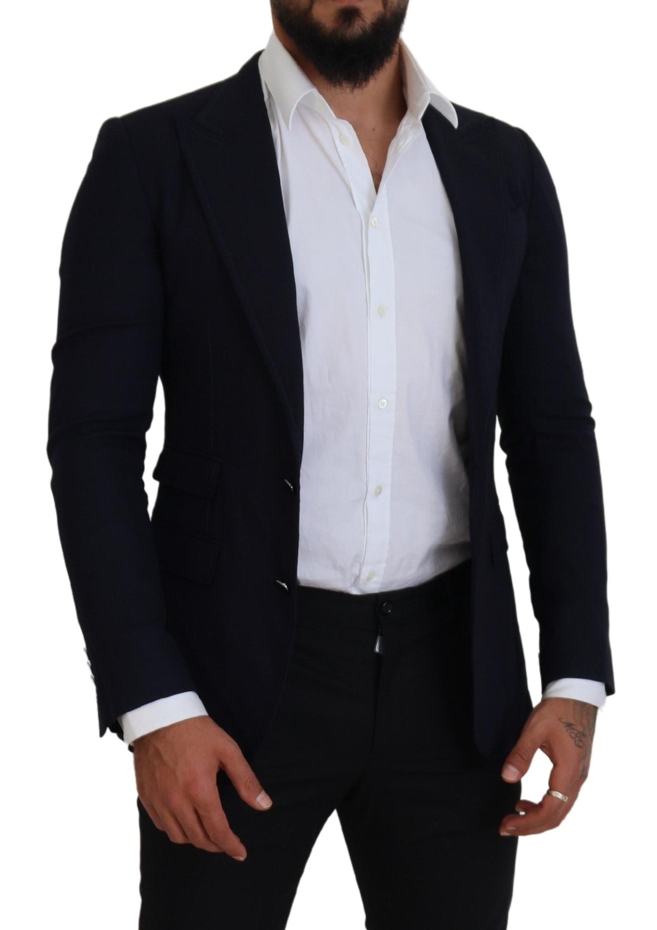 Black Wool Formal Taormina Blazer
