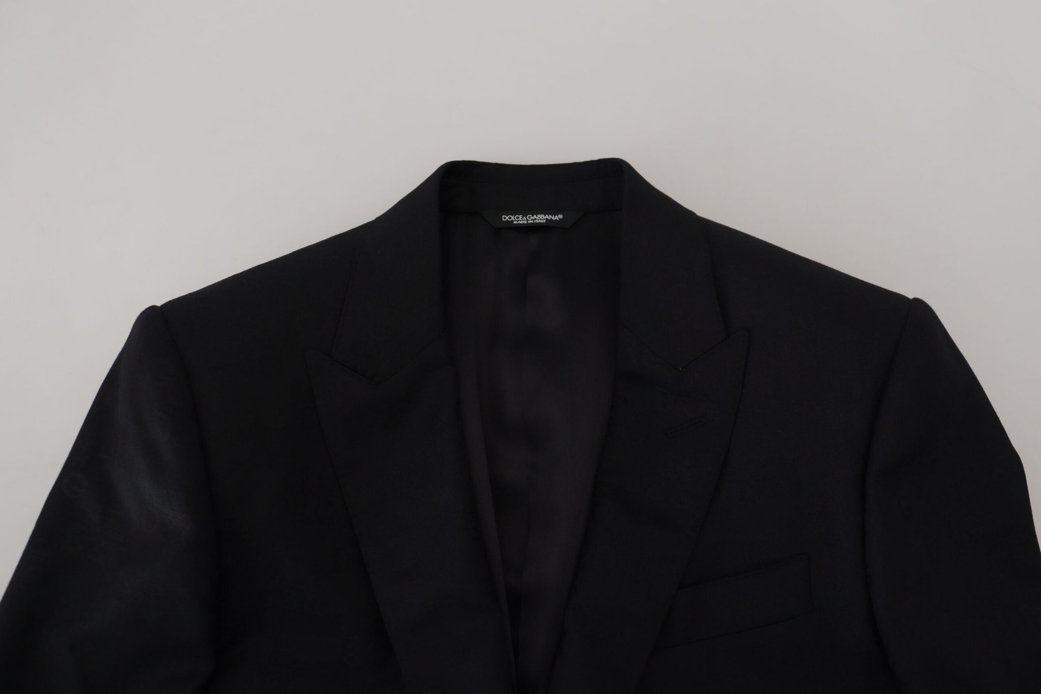 Black Wool Formal Coat Martini Blazer