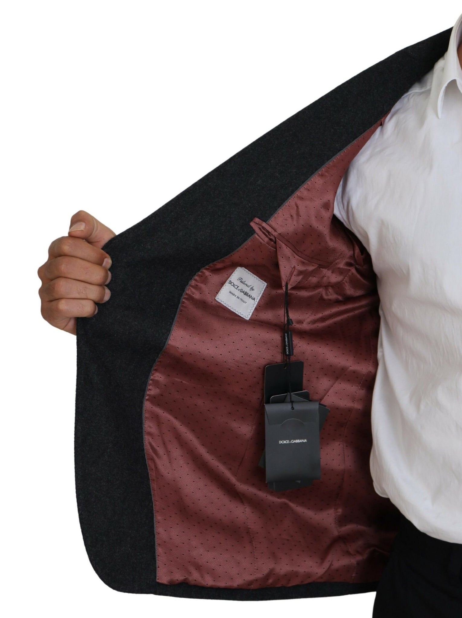 Gray Wool Crown Bee Formal Blazer