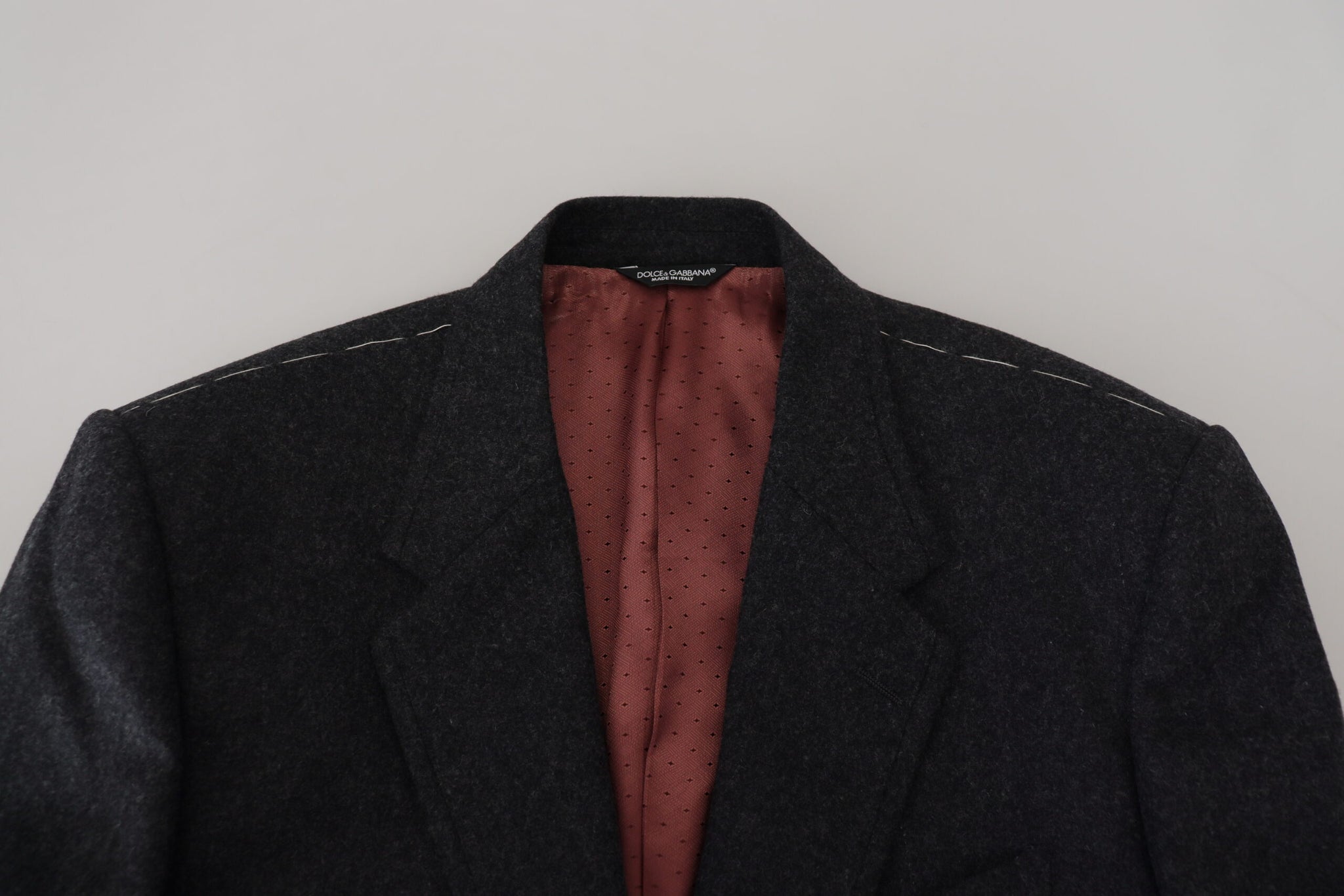 Gray Wool Crown Bee Formal Blazer