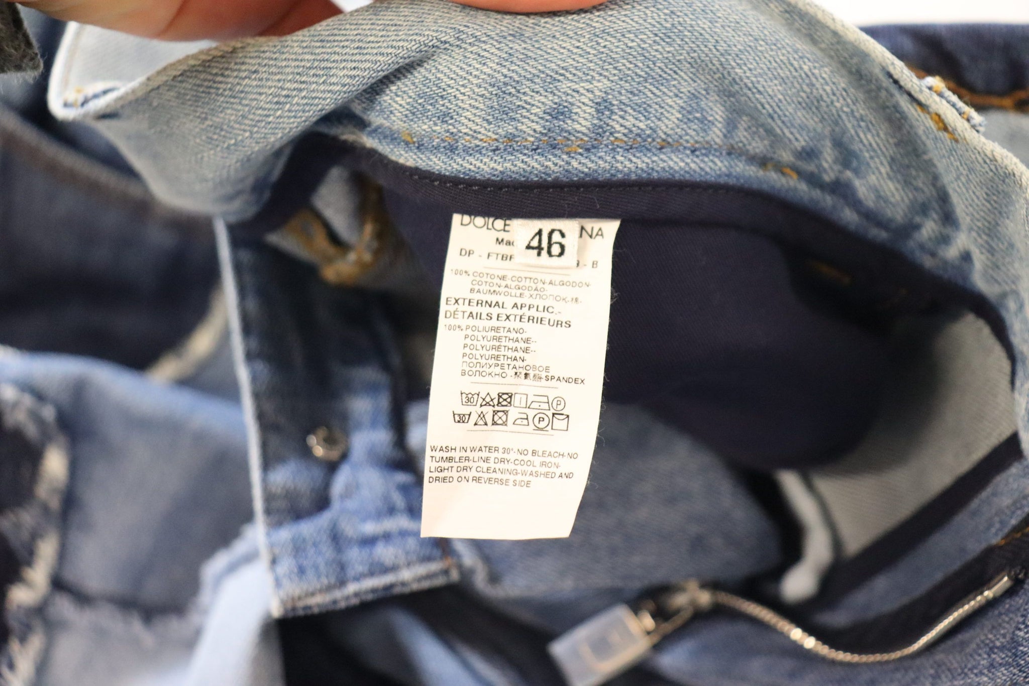 Multicolor Patchwork High Waist Denim Jeans
