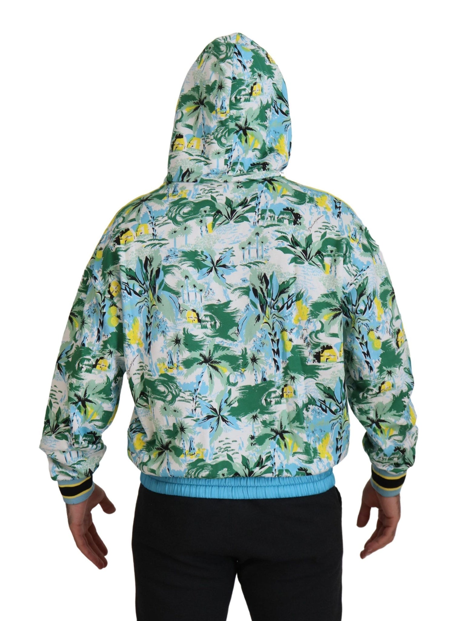 Multicolor Cotton Hooded Sweatshirt Sweater
