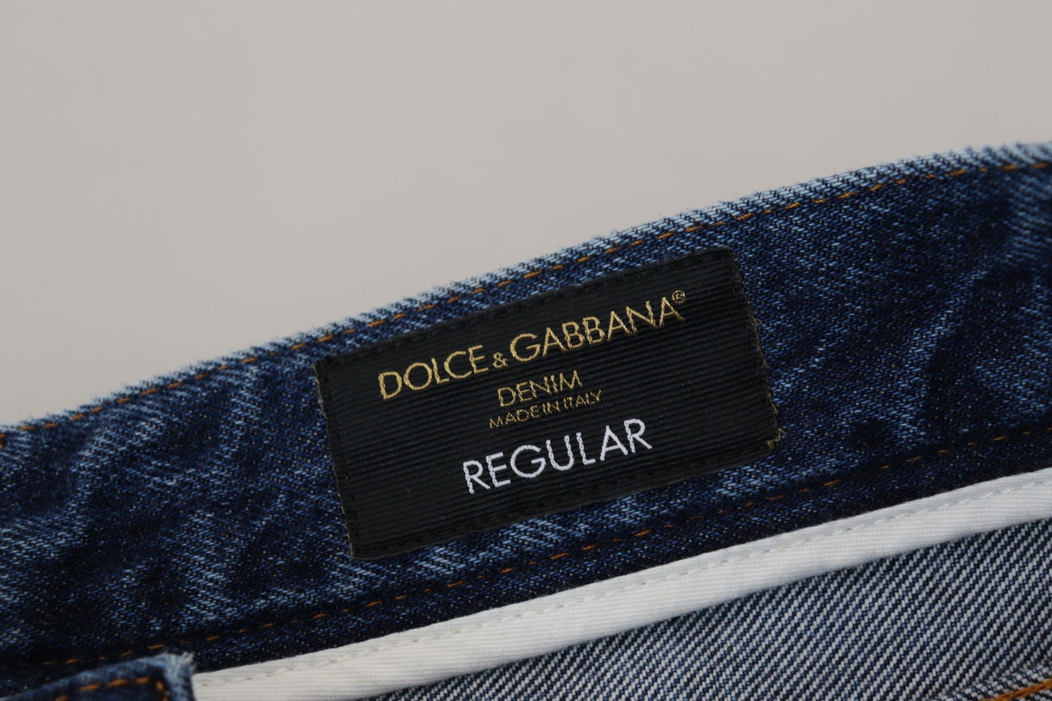 Blue Cotton Tattered Men Denim Jeans