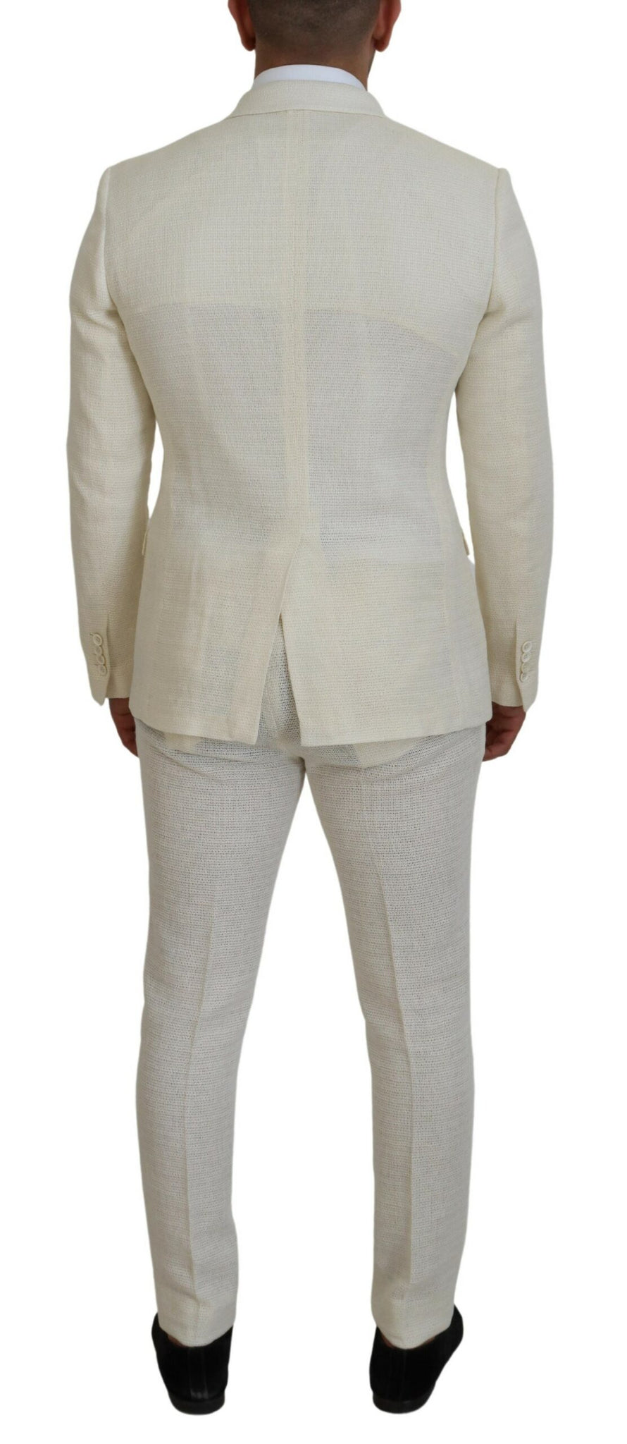 White Double Breasted 2 Piece TAORMINA Suit
