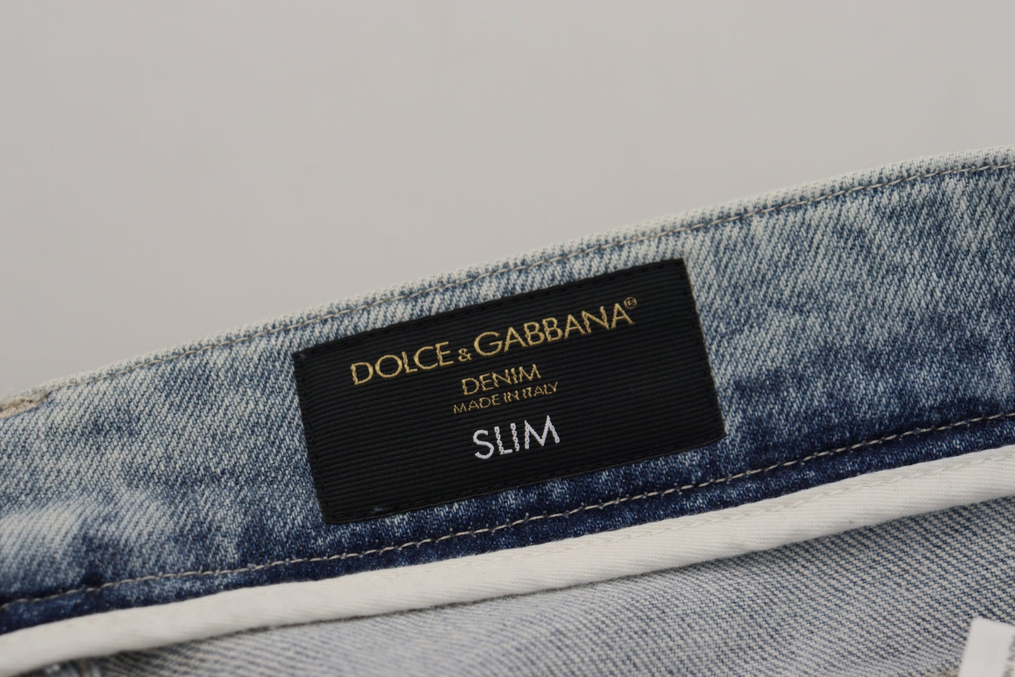 Light Blue Cotton Slim Fit Denim Jeans