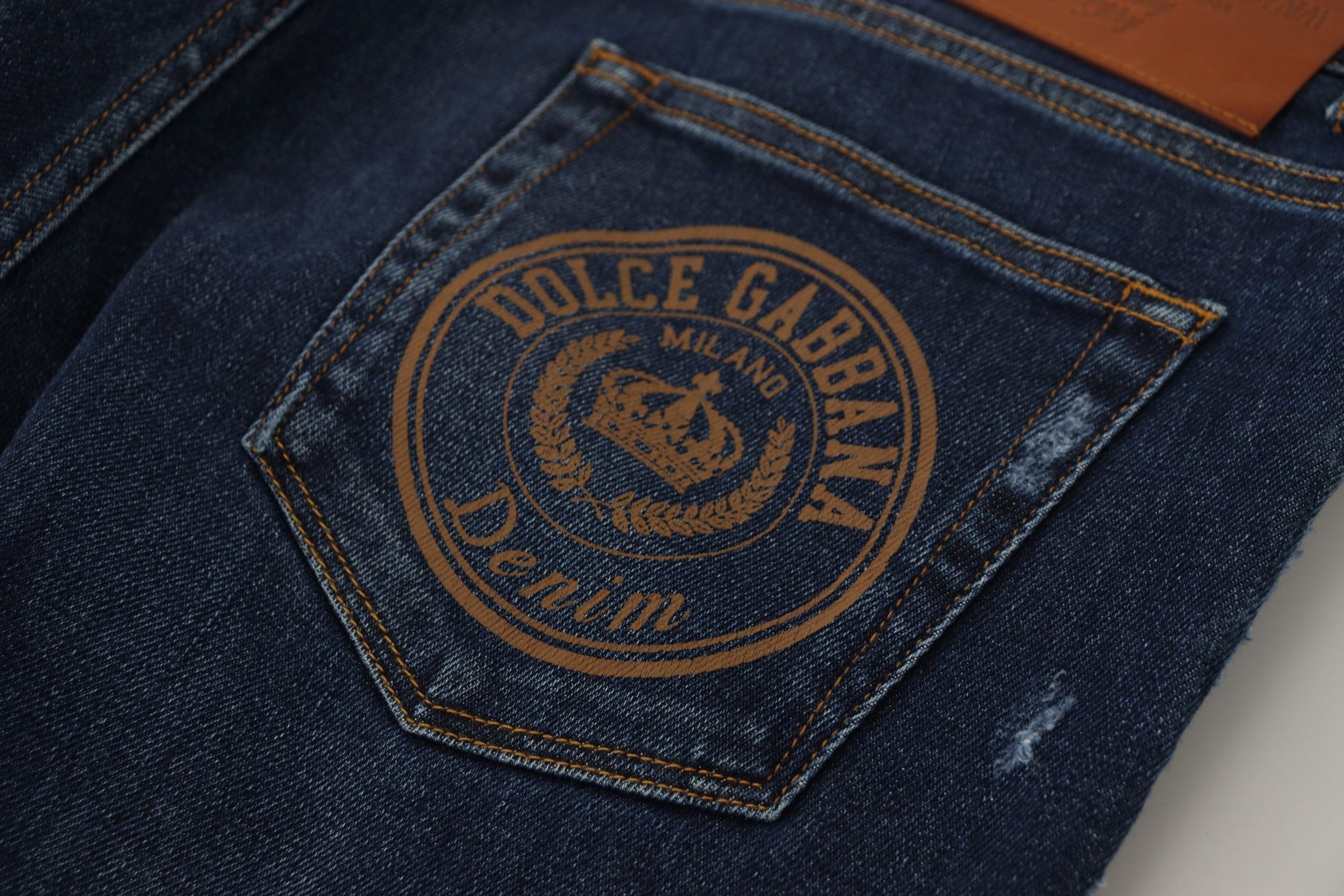 Blue Wash Cotton Stretch Slim Denim Jeans