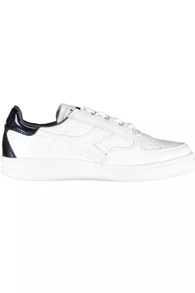 Diadora White Fabric Sneaker