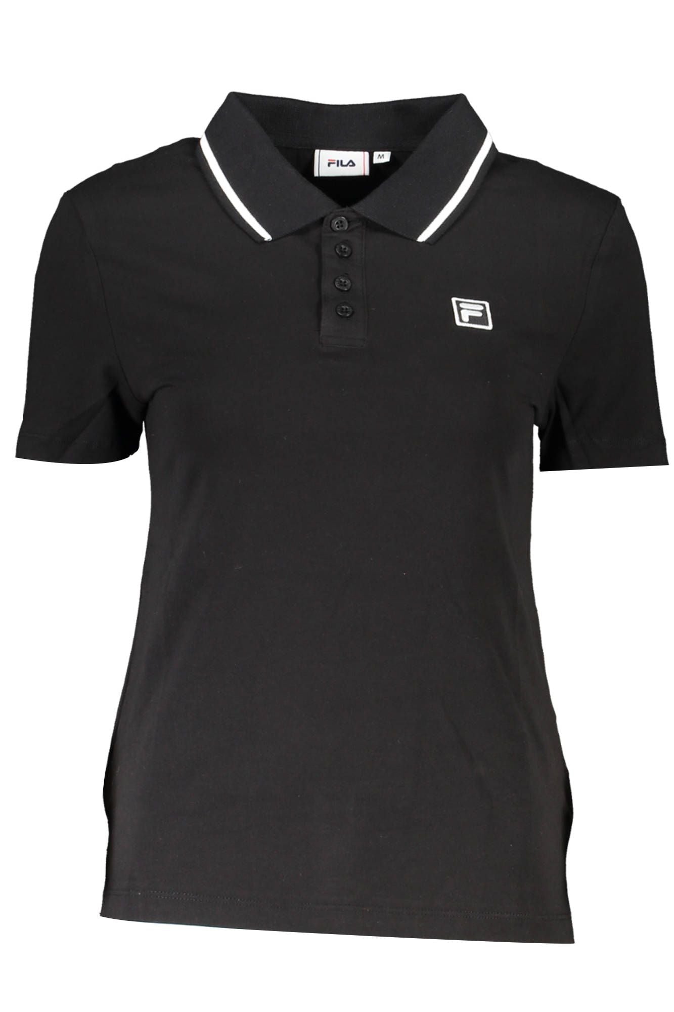Fila Black Cotton Polo Shirt