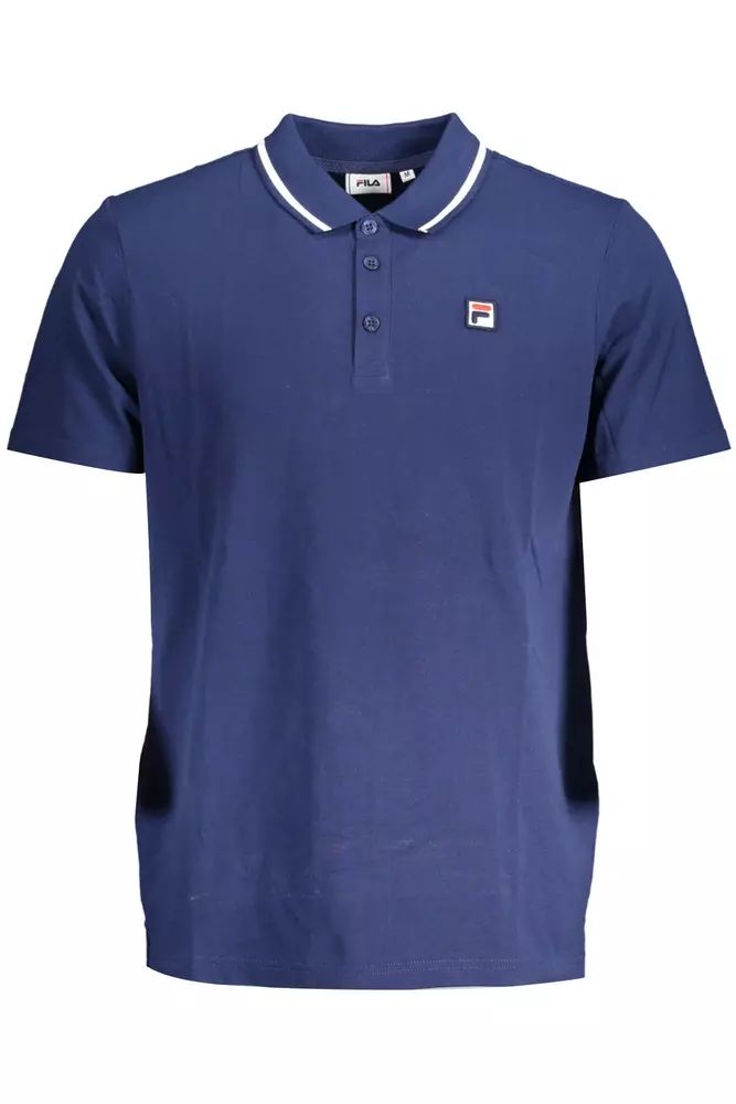 Fila Blue Cotton Polo Shirt