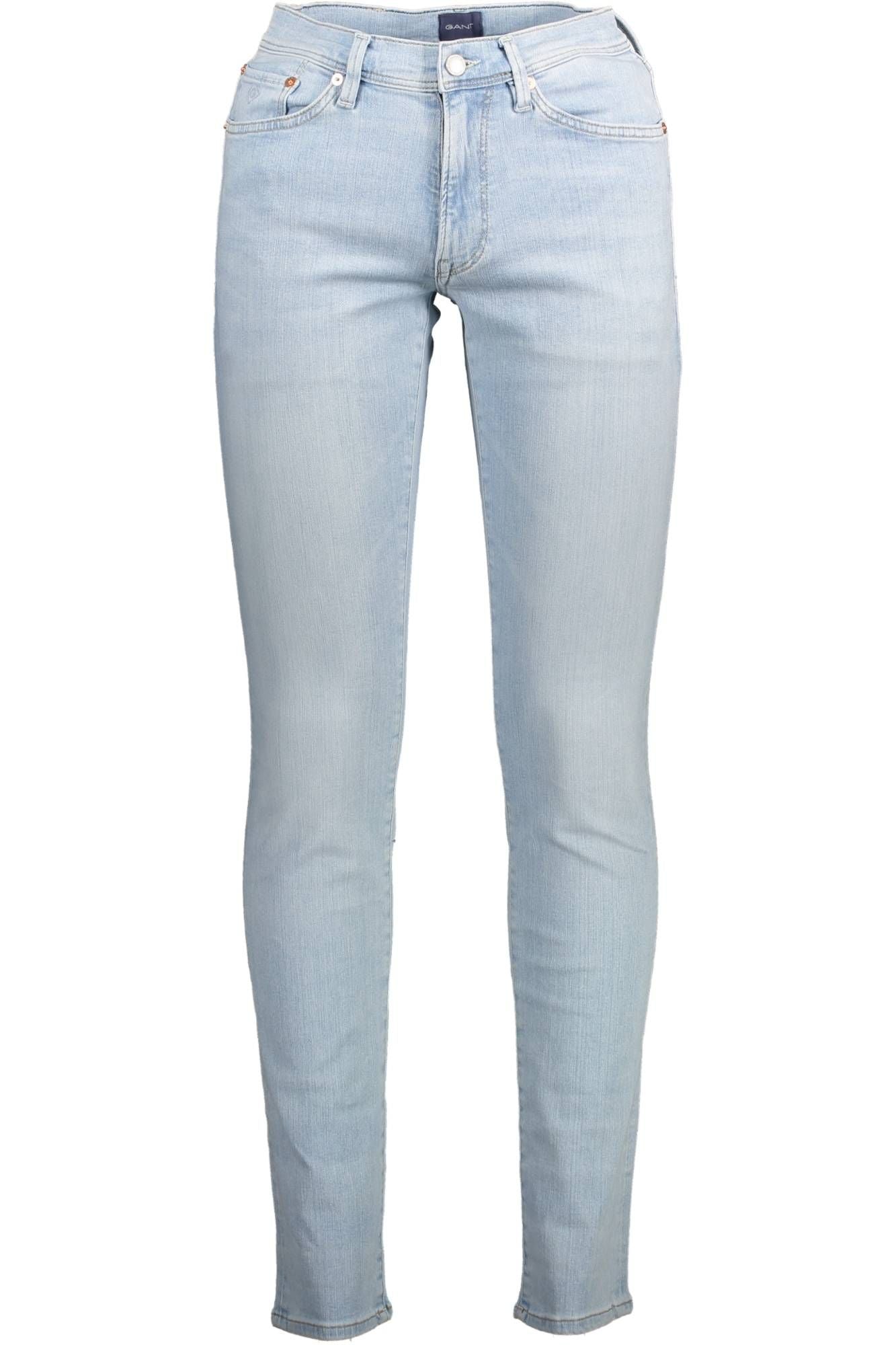 Gant Light Blue Cotton Jeans & Pant