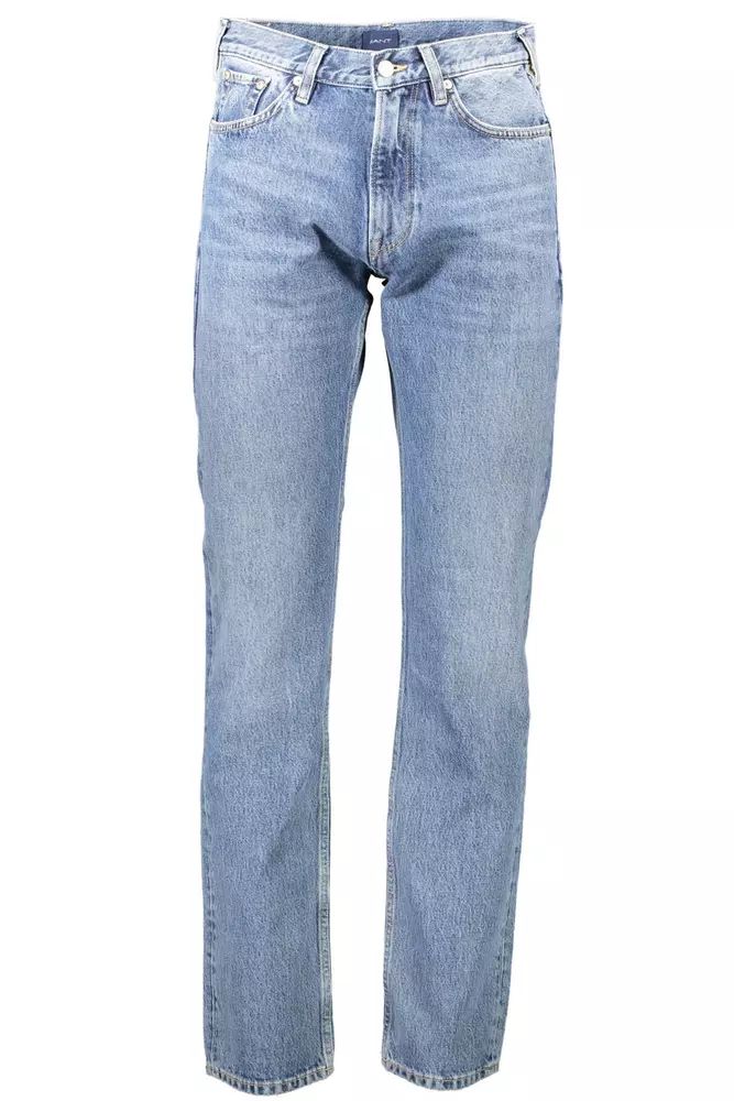 Gant Light Blue Cotton Jeans & Pant