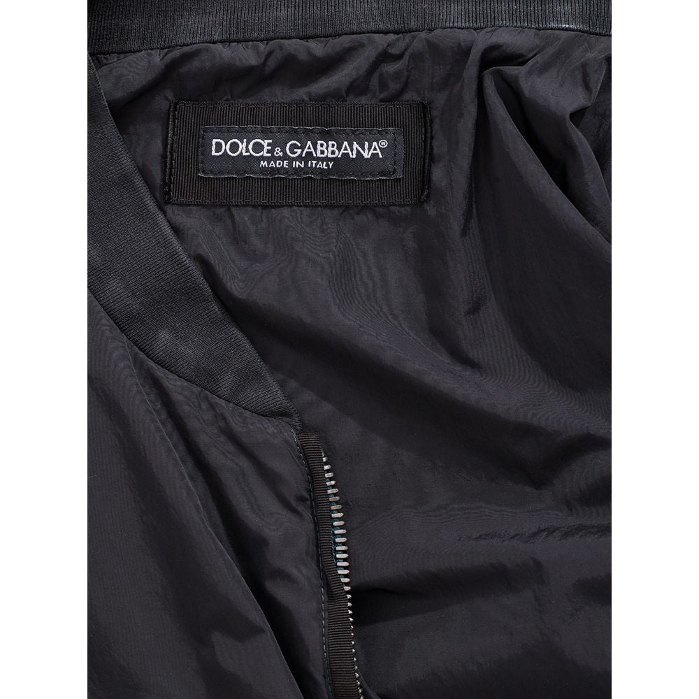 Dolce & Gabbana Black Polyamide Jacket