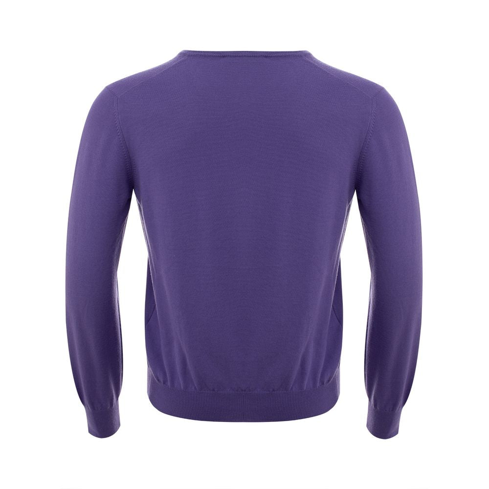 Gran Sasso Purple Wool Sweater