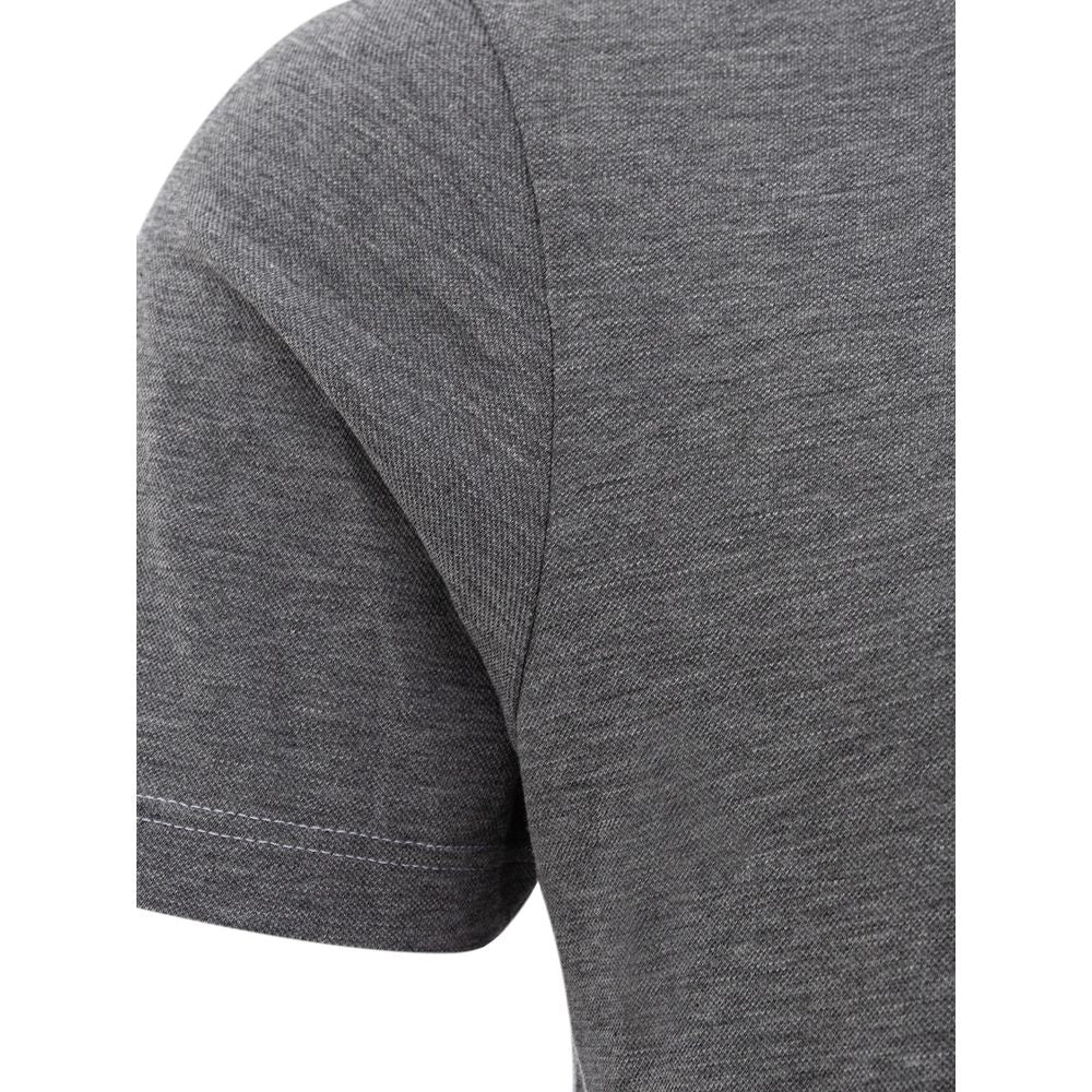 Gran Sasso Gray Cotton T-Shirt