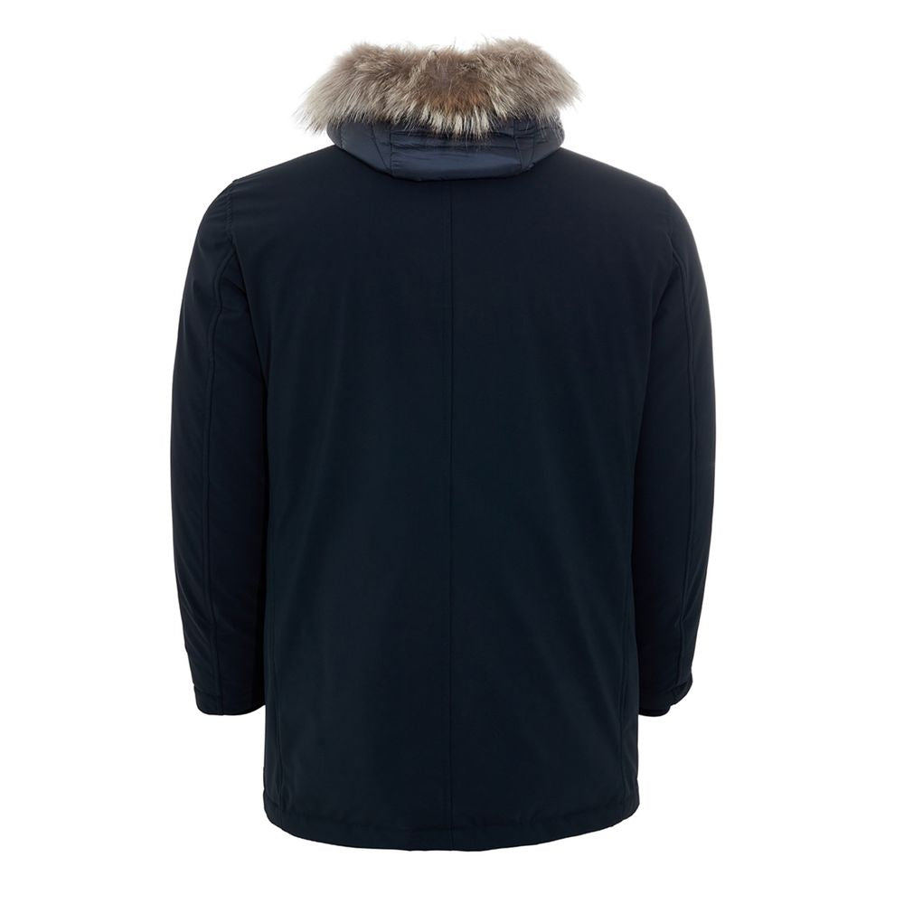 Herno Blue Polyester Jacket
