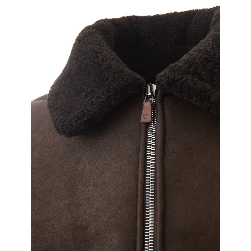 Lardini Brown Montone Jacket