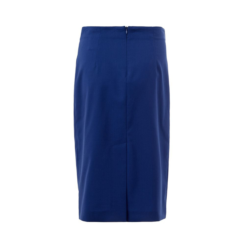 Lardini Blue Wool Skirt