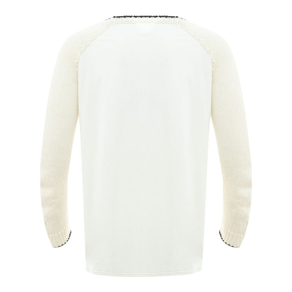 MM6 Maison Margiela White Cotton Sweater