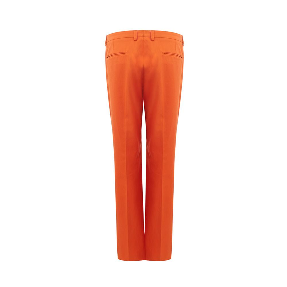Lardini Orange Cotton Jeans & Pant