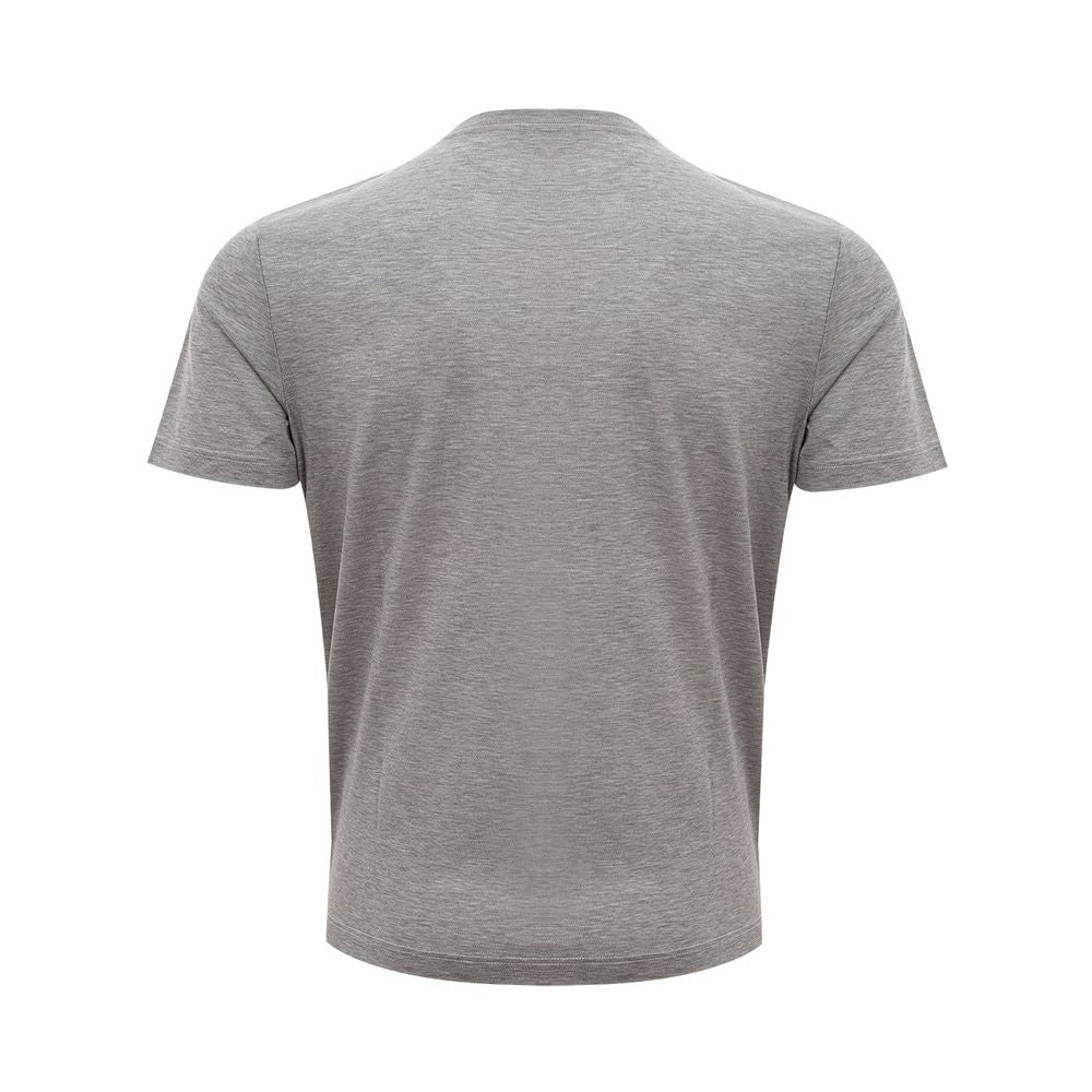 Gran Sasso Gray Cotton T-Shirt