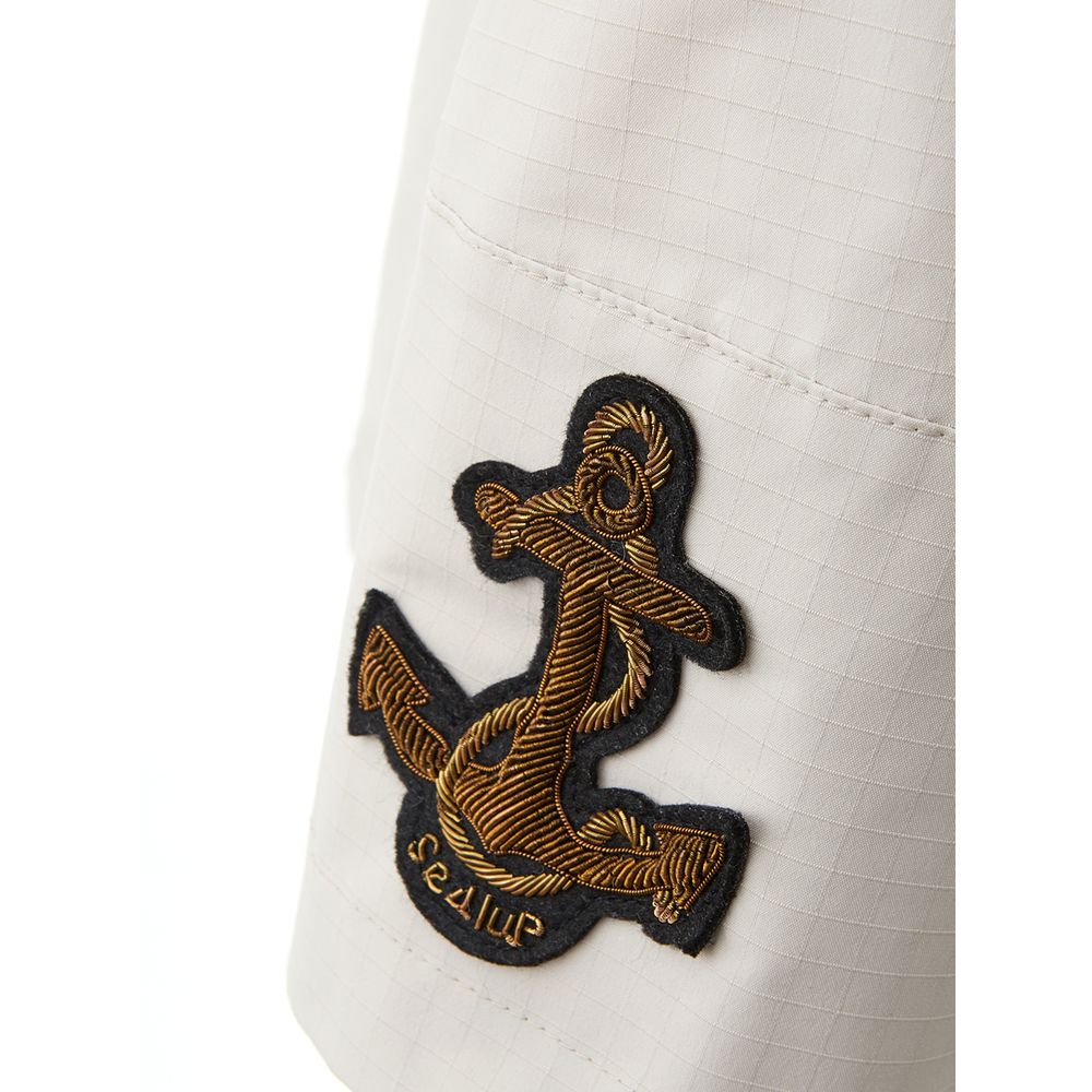 Sealup White Polyester Jacket