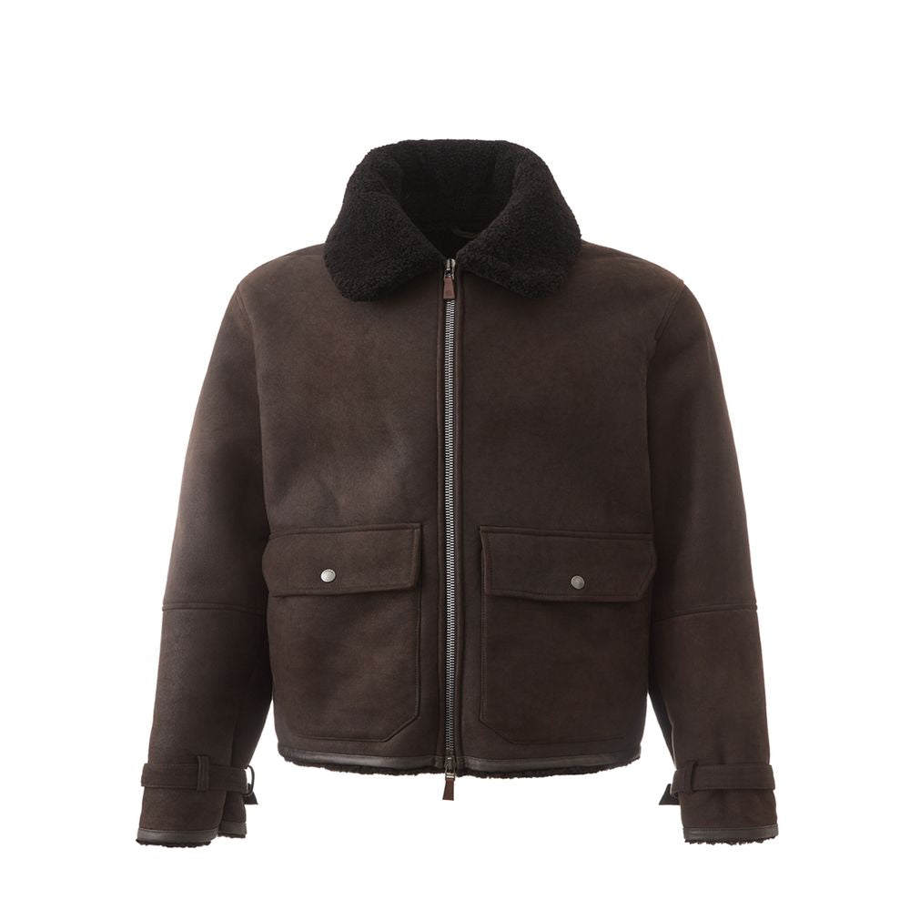 Lardini Brown Montone Jacket