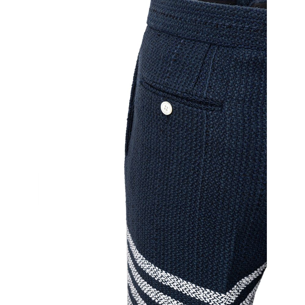 Thom Browne Blue Acrylic Jeans & Pant