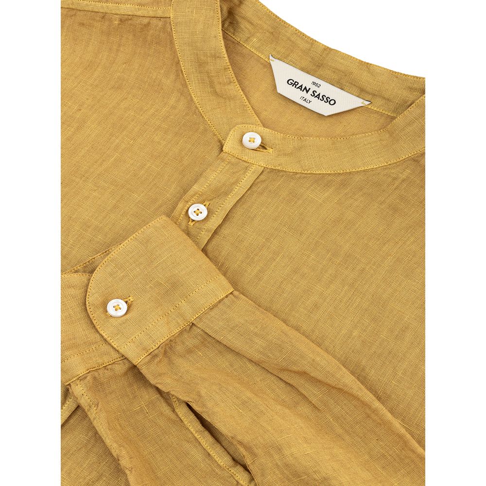 Gran Sasso Gold Linen Shirt