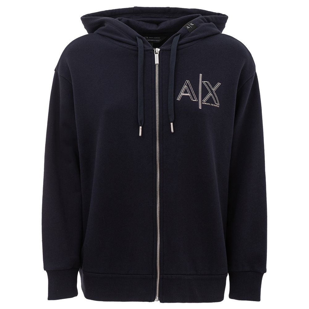 EA7 Emporio Armani Blue Cotton Sweater