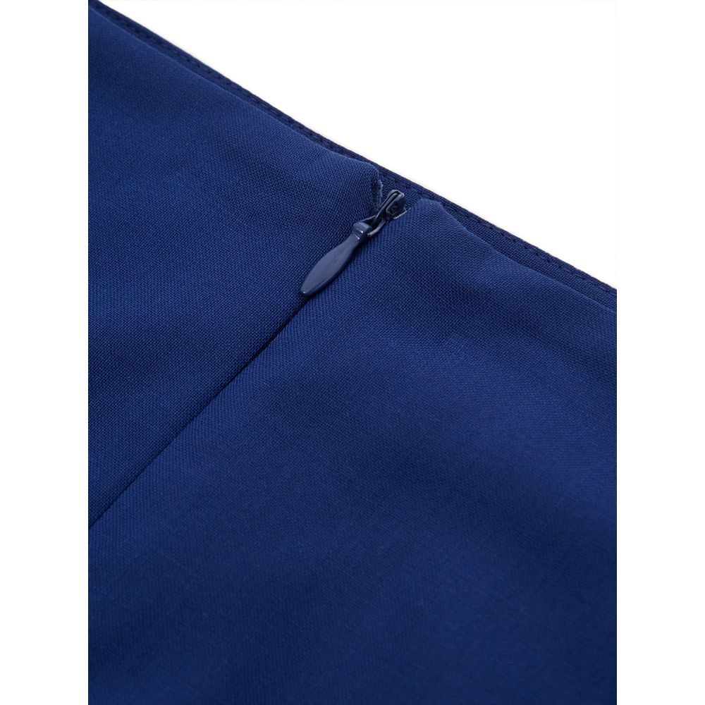 Lardini Blue Wool Skirt