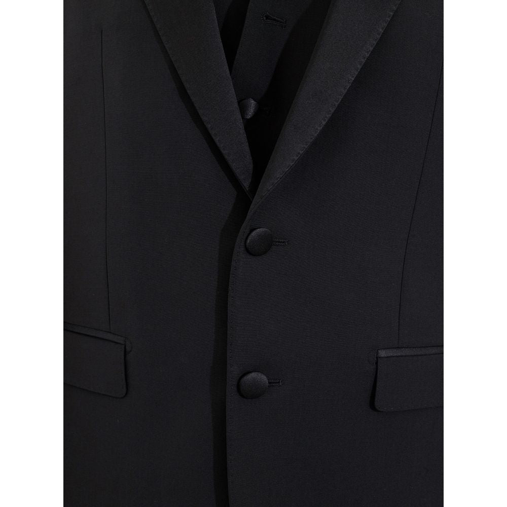 Dolce & Gabbana Black Wool Suit