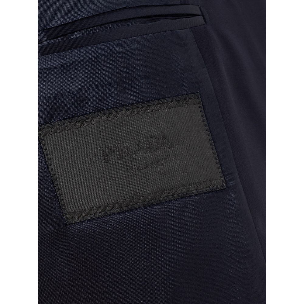 Prada Elegant Blue Wool Jacket
