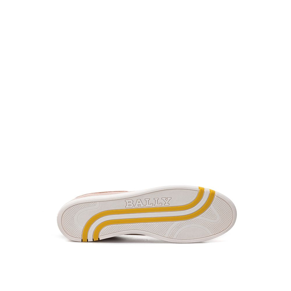 Bally Pink Cotton Leather Sneaker