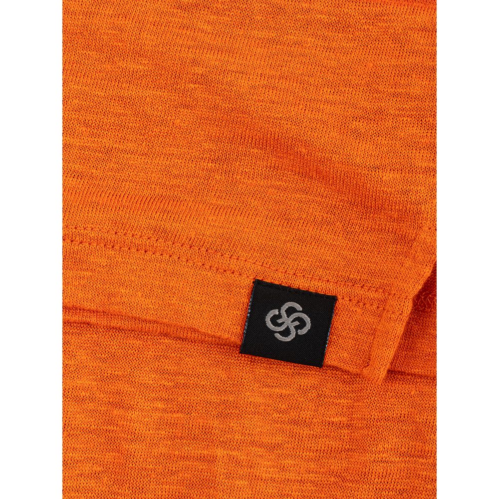 Gran Sasso Orange Linen T-Shirt