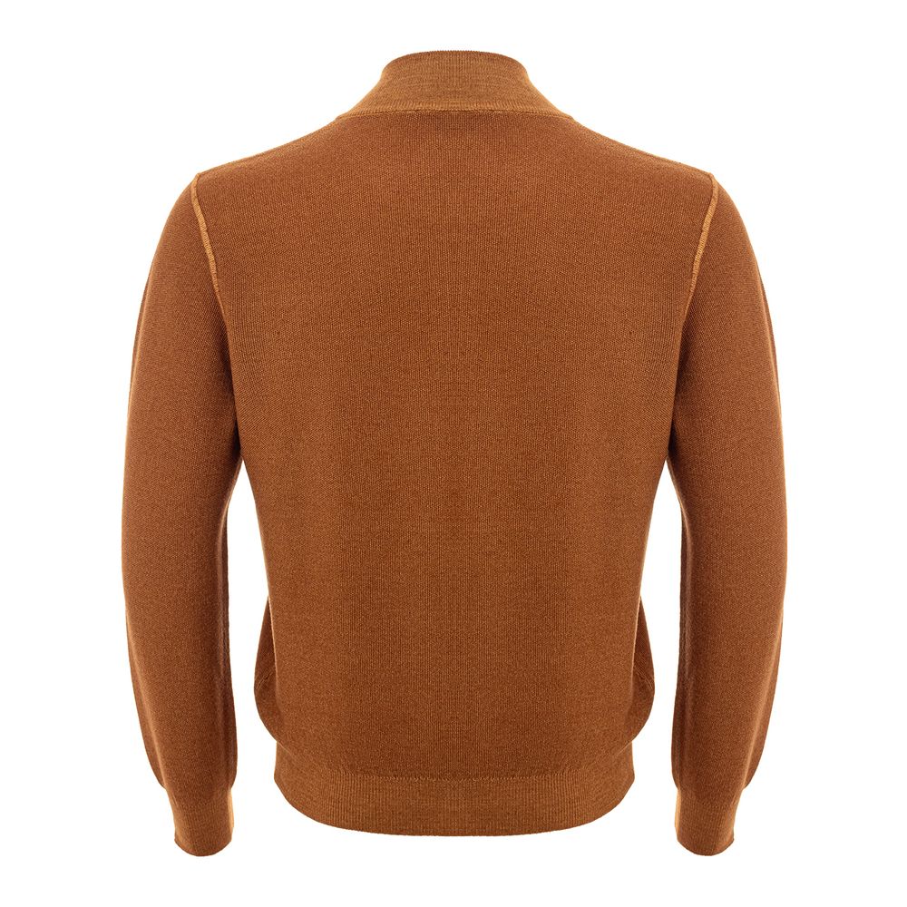 Gran Sasso Orange Wool Cardigan