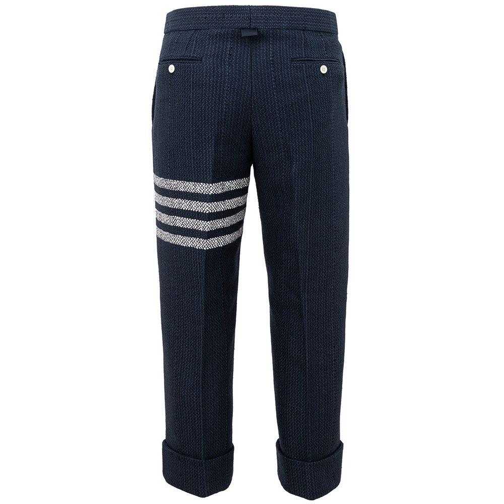 Thom Browne Blue Acrylic Jeans & Pant