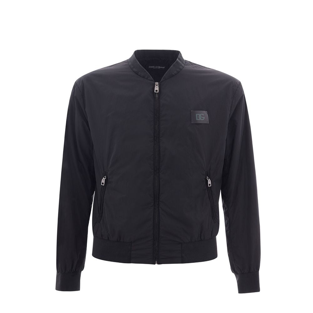 Dolce & Gabbana Black Polyamide Jacket