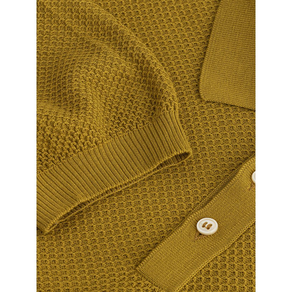 Gran Sasso Green Cotton Polo Shirt