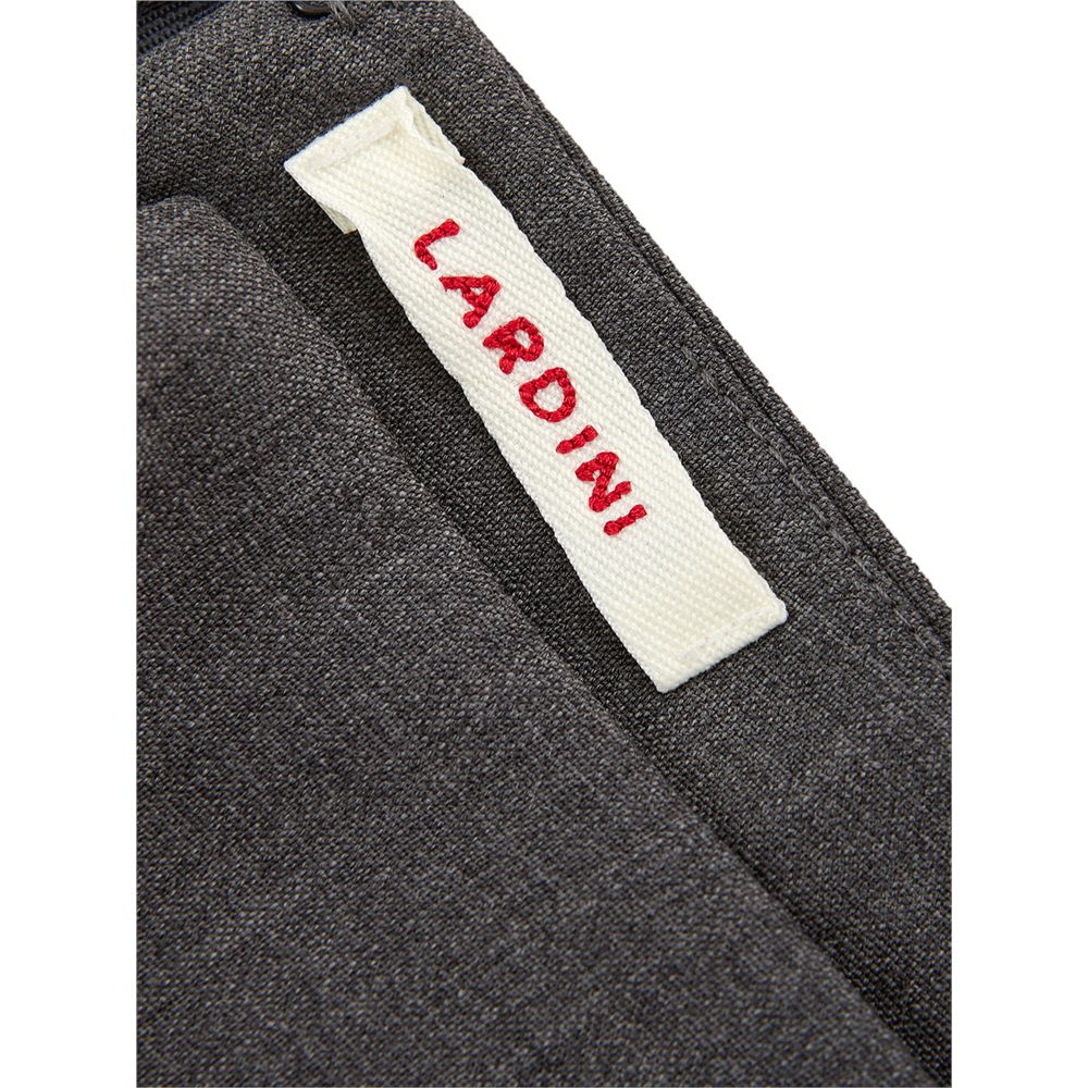 Lardini Gray Wool Skirt