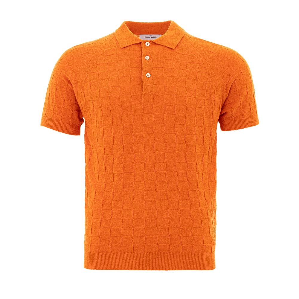 Gran Sasso Orange Cotton Polo Shirt