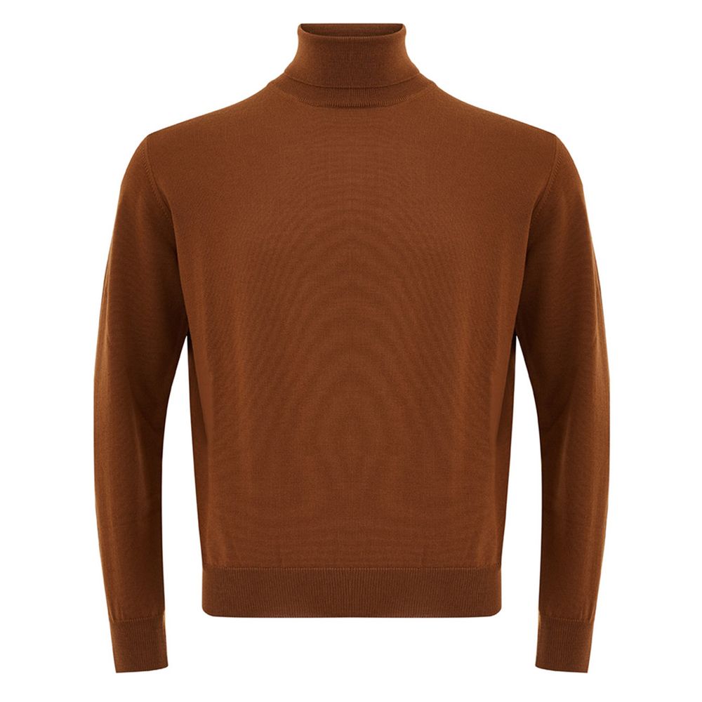 FERRANTE Brown Wool Sweater