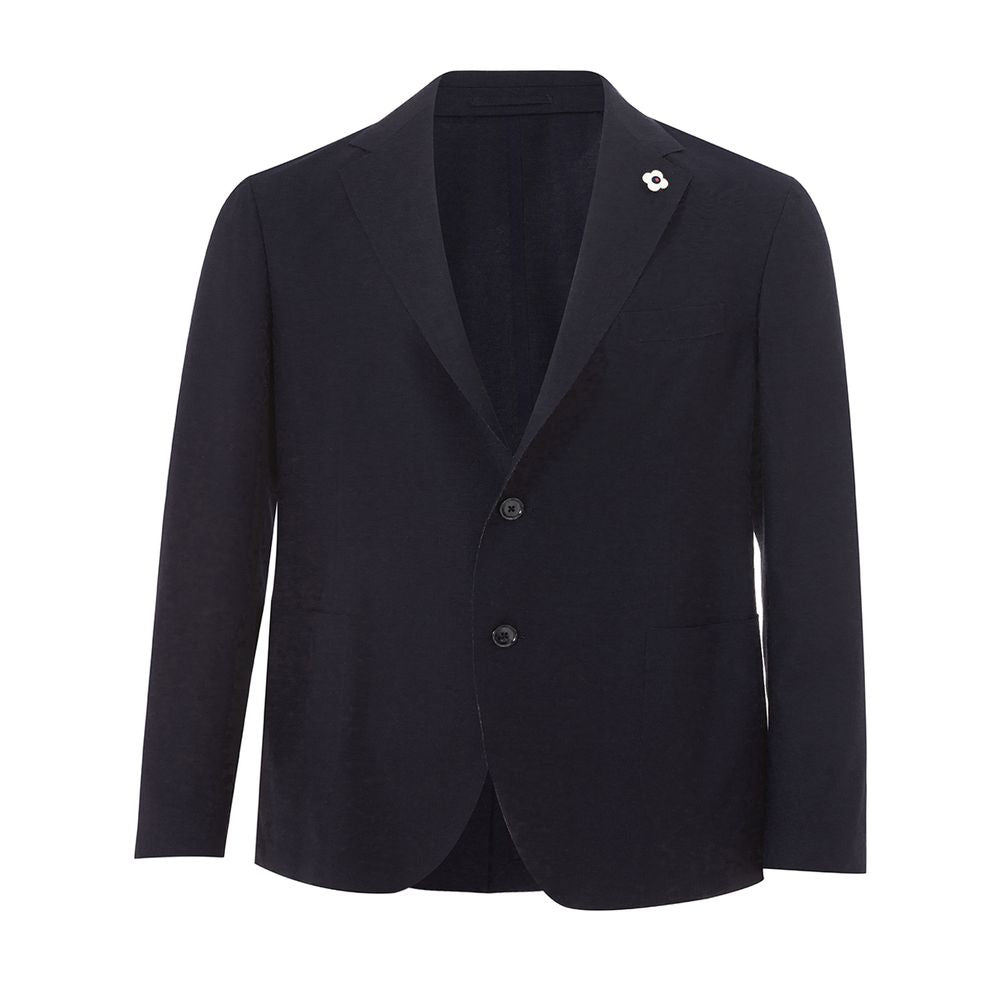 Lardini Blue Cotton Jacket