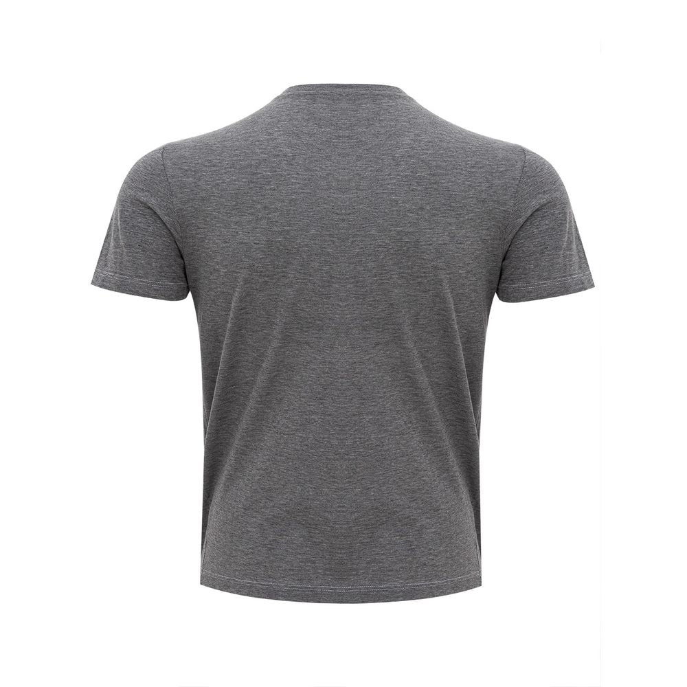 Gran Sasso Gray Cotton T-Shirt