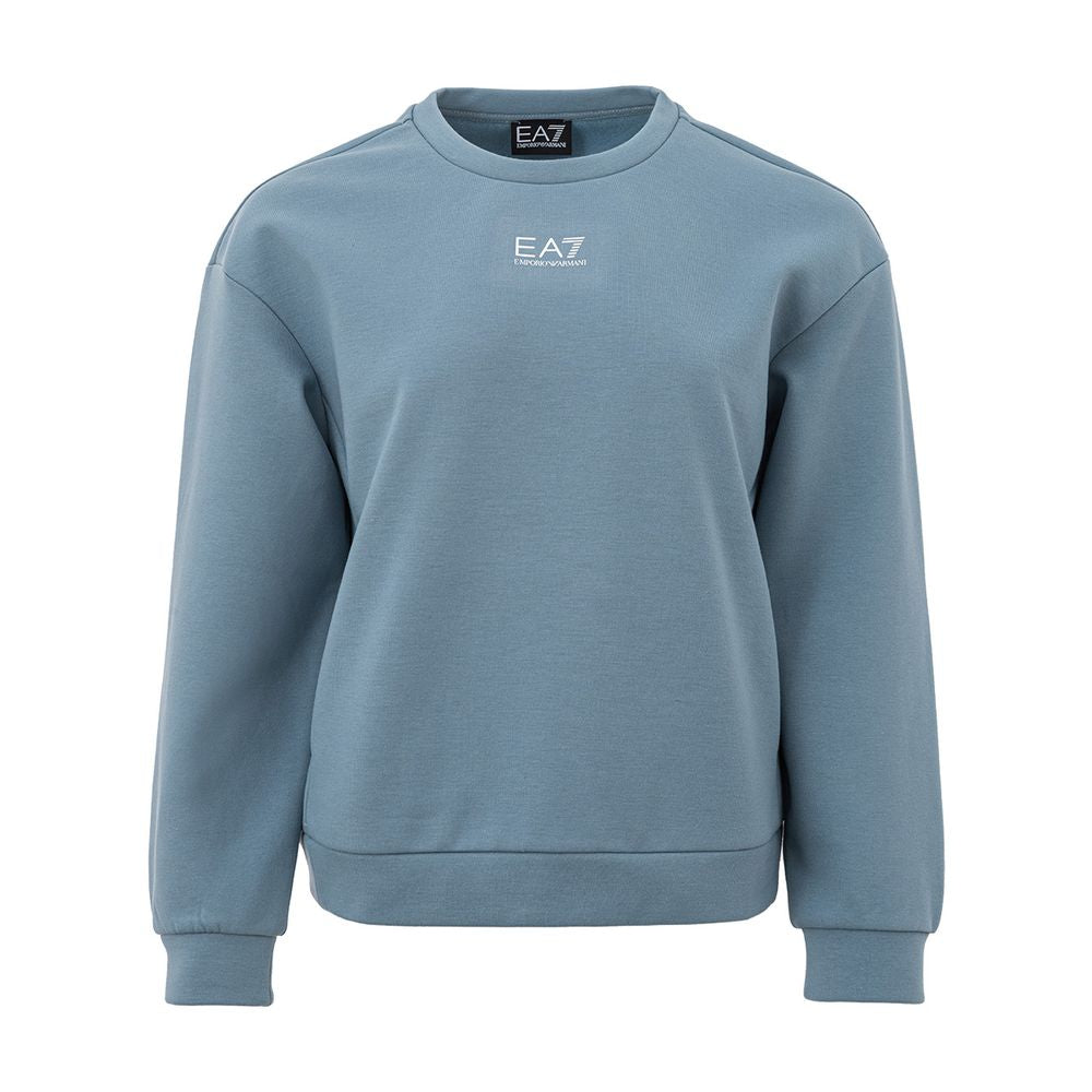 EA7 Emporio Armani Blue Polyester Sweater